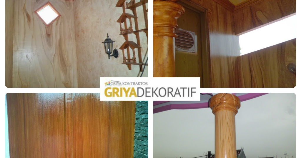 Pengecatan Rumah Dengan  Corak Motif  Kayu  Terbaik GRIYA 