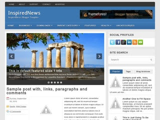 InspiredNews blogger template