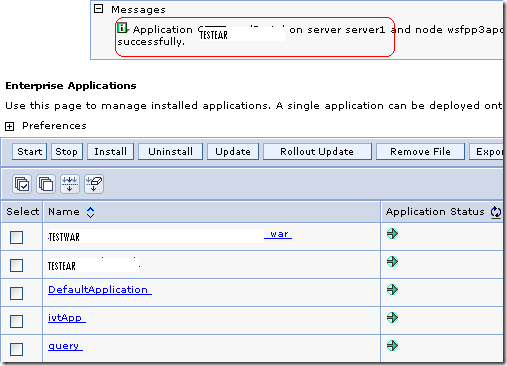 install-ear-ibm-rad-admin-console-started