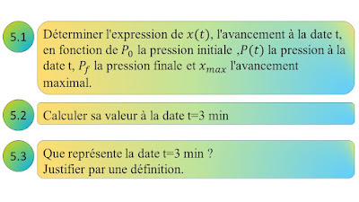 exercice 2 Suivi temporel d’une transformation chimique - Vitesse de la réaction 2 bac biof