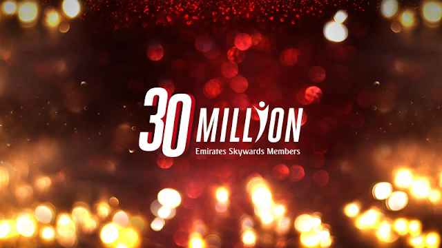 Emirates Skywards Celebrates 30 Million Members With A Whopping 1 Million Miles Takeaway.