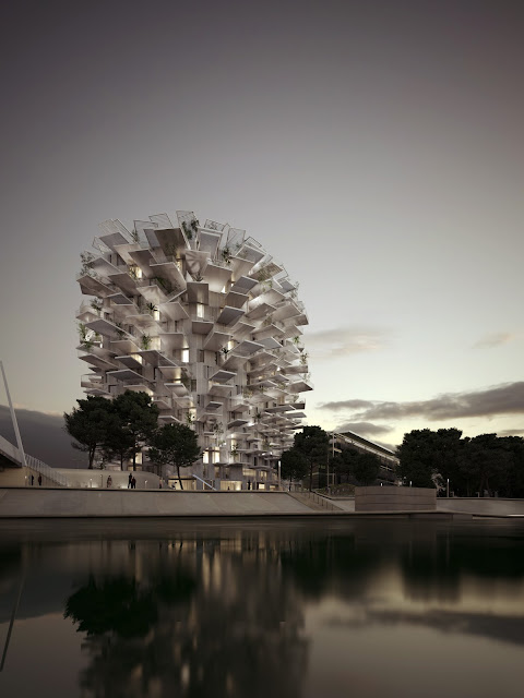 L'Arbre Blanc, ArbreBlanc, Arbol Blanco , Sou Fujimoto, Ciprés group, Cipres france, Fachada Tecnológica, Envolvente Arquitectónica