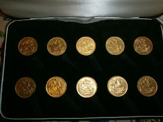 10 Victorian Full Gold Sovereigns