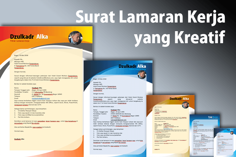 Contoh Cv Lamaran Kerja Menarik Desain - satu manfaat