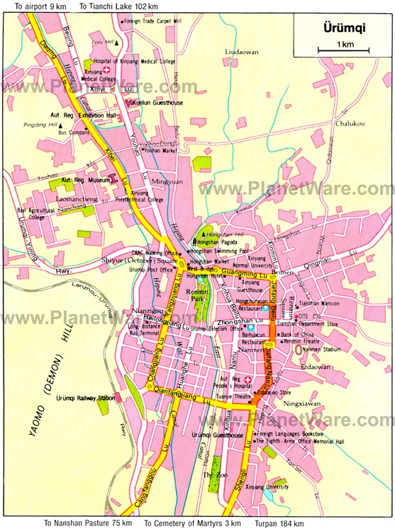 urumqi-map