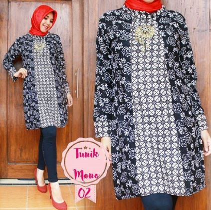 33 Model  Tunik  Batik  Terbaru 2019 Modern Cantik 