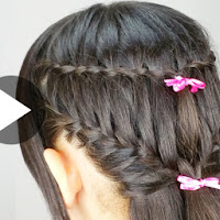 How To Create  Waterfall And Ladder Braid Hairstyle - See Tutorial