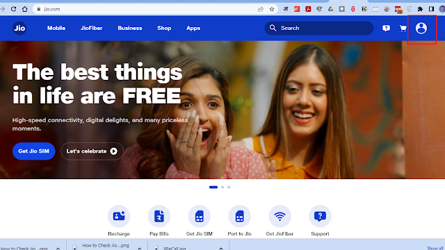 How to Check Jio Balance via Website