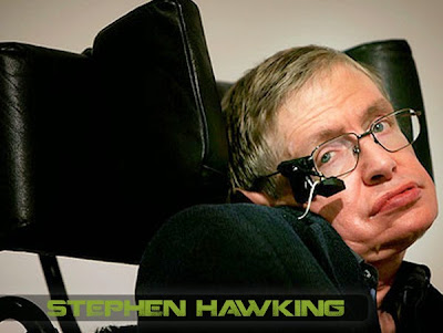 Resultado de imagen para Stephen  Hawking en pantalla de televisor