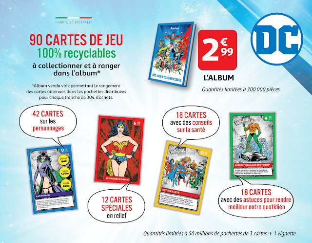 2022 Auchan : DC Comics Cartes de Jeu
