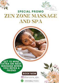 [Health & Relaxation] Planning on having a massage or spa treatment – book Zen zone massage and spa – book within Lagos and outside
