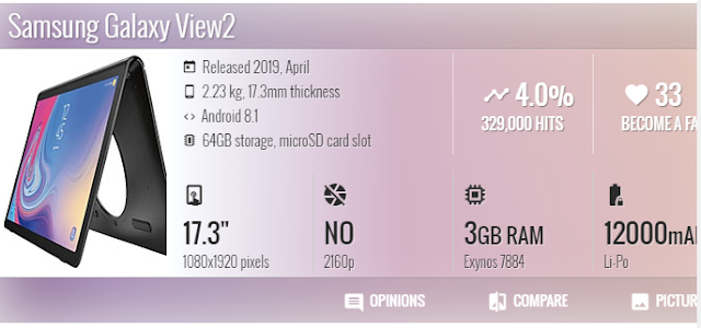 samsung galaxy view2