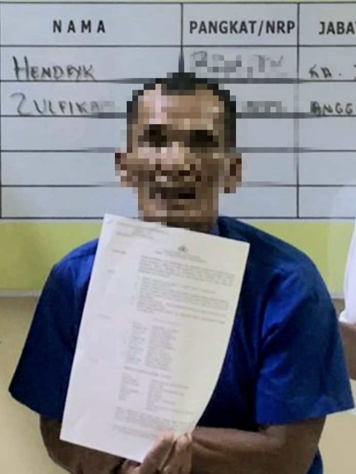 Pelaku Pemerkosa Anak Kandung di Simeulue diamankan Sat Reskrim Polres Simeulue