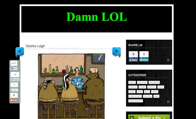 Damn LOL Blogger Template