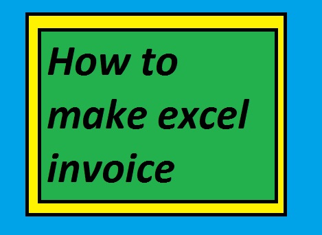 excel invoice 