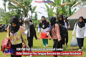 KSR PMI Unit Universitas dr Soebandi Jember Gelar Diklatsar Plus Tanggap Bencana dan Layanan Kesehatan 