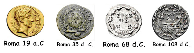 Monedas romanas antiguas