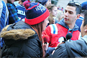 Entrevista en el Desfile de los Patriots por la Celebración de la Super Bowl LIII