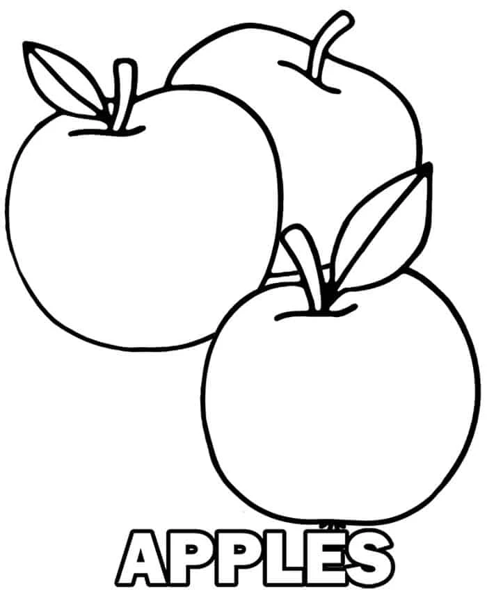 Coloring Pages Of Apple