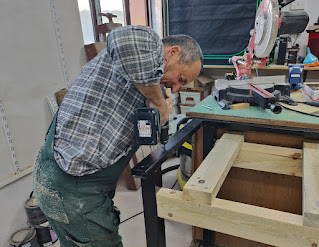 Drilling to secure the work top