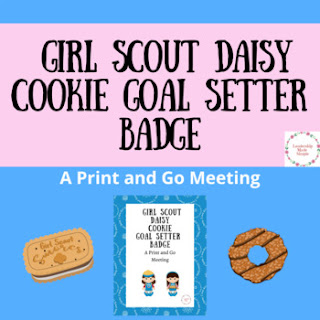 Earn the Girl Scout Daisy Cookie Goal Setter Badge