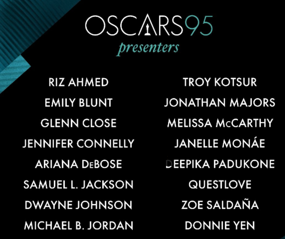 Oscars 2023 Award Presenters List