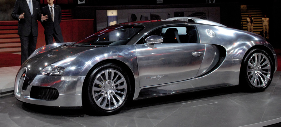 bugatti veyron silver