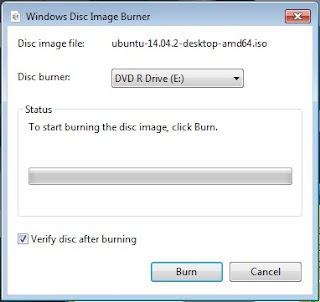 Burn an ISO file with Windows Disc Image Burner