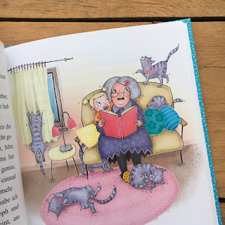 „Immer dieser Kater?“ von Annette Herzog, illustriert von Pe Grigo, erschienen im Magellan Verlag, Vorlesebuch