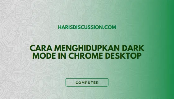 Dark Mode in Chrome Desktop