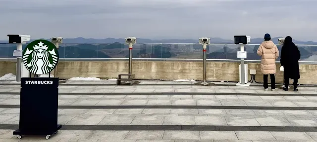 북한 보이는 김포 애기봉의 스타벅스로 떠나는 평화 여행