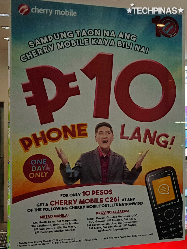 Cherry Mobile Ten Pesos Phone, Cherry Mobile C26i