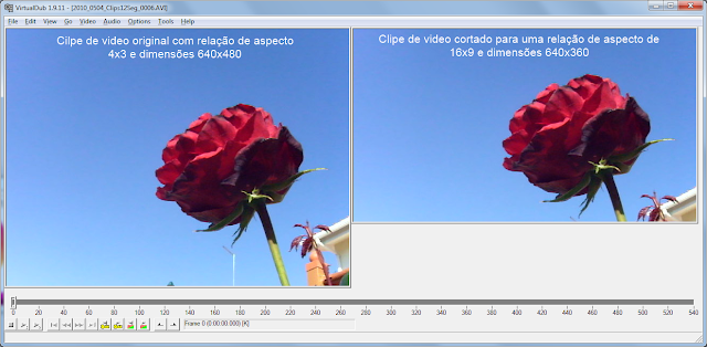 VirtualDub -  corte de video - passo 8 - visualização