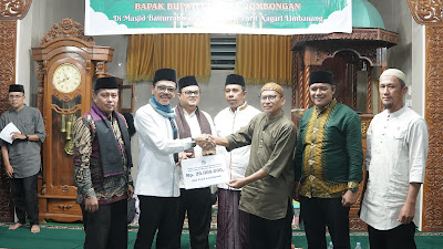 Disela Serap Aspirasi, Pemkab Limapuluh Kota Bantu Pembangunan Masjid Baiturrahman 20 Juta Rupiah