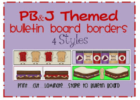 peanut butter and jelly themed bulletin board border