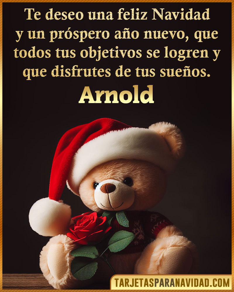 Felicitaciones de Navidad para Arnold