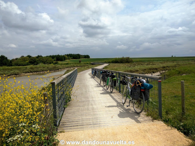 Viaje en bici en La Velodyssee, Francia