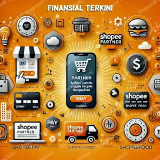 Gambar tampilan aplikasi Shopee Partner yang menampilkan fitur QRIS untuk pembayaran digital.