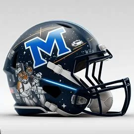 Memphis Tigers Star Wars Concept Helmet