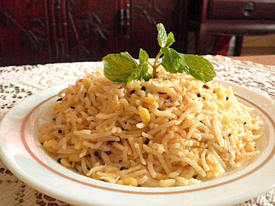 Moong Dal Rice Recipe @ http://treatntrick.blogspot.com