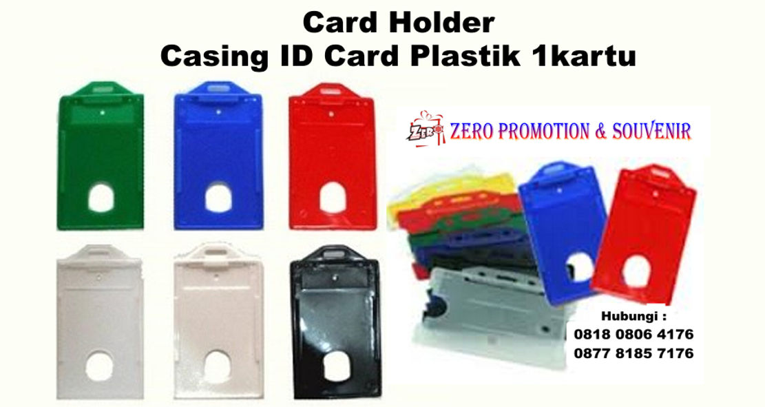 Jual Card Holder atau Casing ID Card Plastik 1kartu 