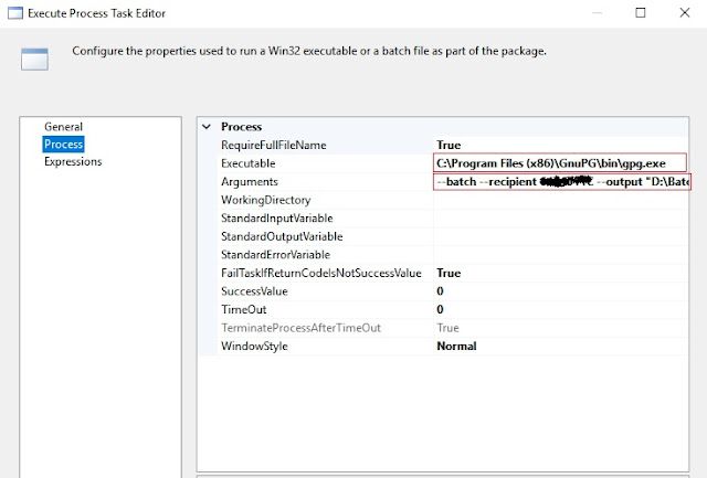 Encrypt the file in SSIS package using PGP tool