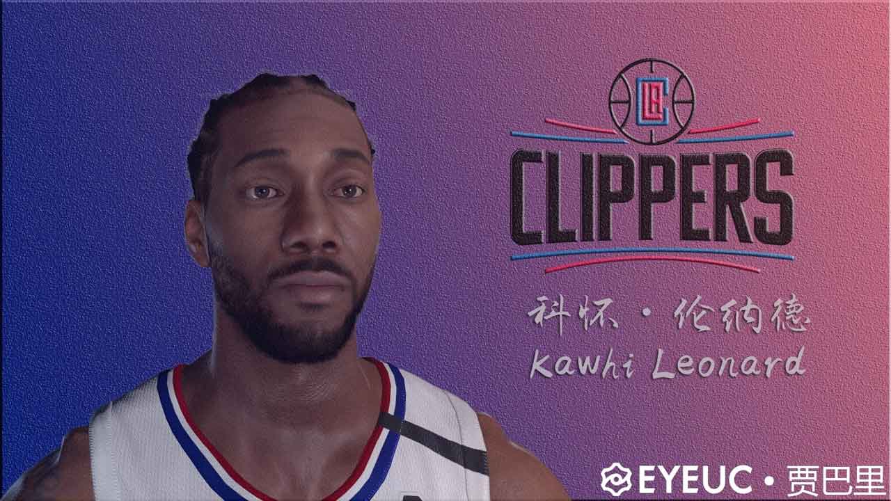 NBA 2K23 Kawhi Leonard Cyberface