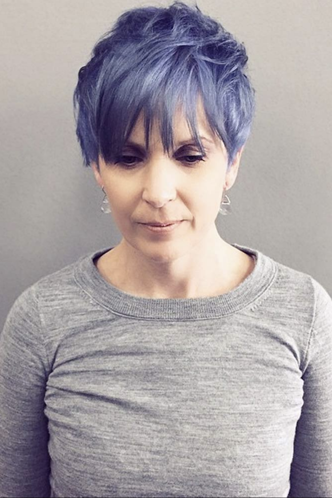 Hair Styles For Women Over 65 / Shag Haircuts for Women Over 50 | ... Over 60 archive ... / This cool pink long pixie with the layers and longer feathered classy short hairstyles for women over 60 can still look edgy all at the same time.