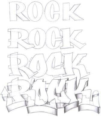 graffiti letters. Graffiti Letters quot;ROCKquot;