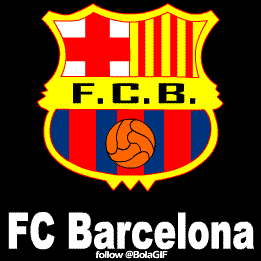 Gambar bergerak  BARCA  animasi  logo  DP BBM Barcelona  FC GIF  