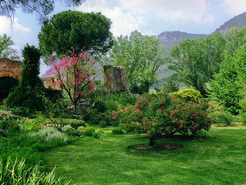 Garden on Ninfa Italy