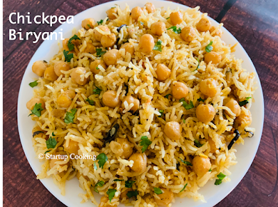 chickpea biryani