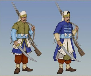 Janissary yang memakai senapan
