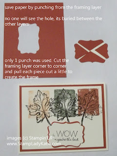 Paper saving tip and a trick to layering with the Decorative Label Punch